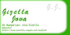 gizella jova business card